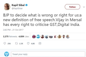 Vijay has every right to criticize GST, Digital India: Ex-Union Minister