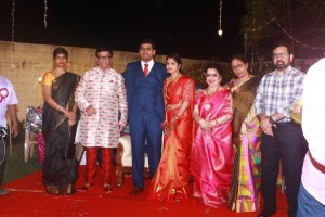 Y Gee Mahendra's Son Harshavardhana - Shwetha Reception