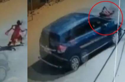 Car hits 7-yr-old girl - CCTV footage goes viral
