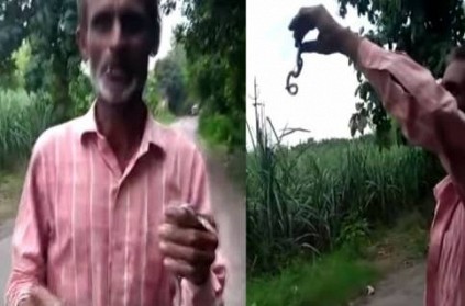 Drunk man in UP eats live snake finally he died