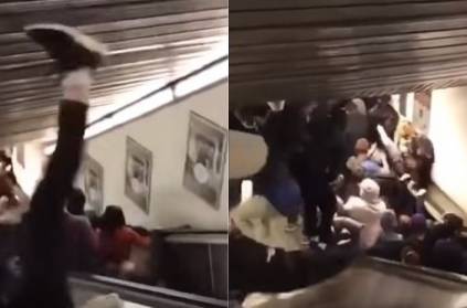 Escalator Accident in Rome 20 people injured