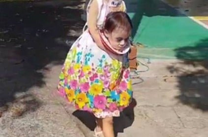 Girl seen carrying her severed head! Halloween Viral Video