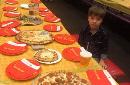 No one came to 6 year old boy\'s pizza birthday party, goes viral
