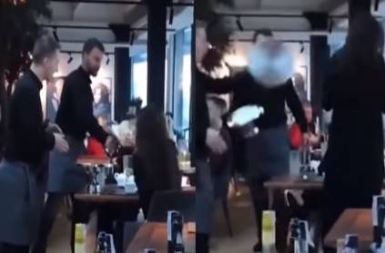 waiters takes the drastic action due to the rude behaviour of customer