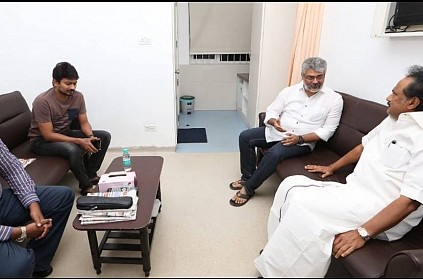Actor Ajith visits Karunanidhi at Kauvery Hospital