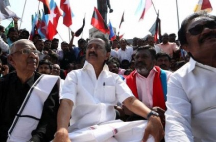 Cauvery protest: Stalin arrested and released.