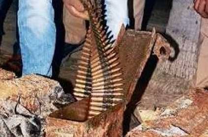 Large quantity of explosives unearthed in Rameswaram.