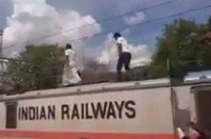 Man electrocuted while walking on top of train during Cauvery protest