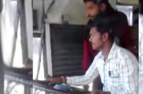 Temporary driver trains friend to drive bus with passengers on board