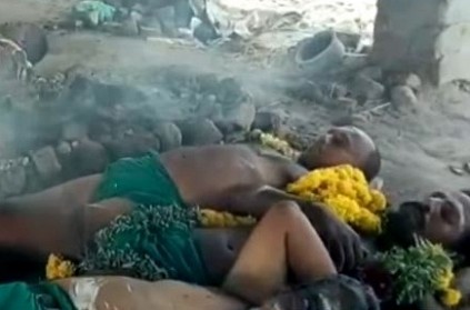 TN farmers protest posing as corpses in crematorium