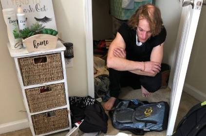 University student finds man hiding in her closet
