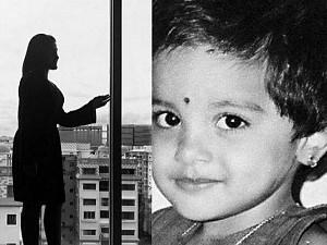 Can you guess this actress? Sensational tamil heroine latest message with childhood pic turns heads!