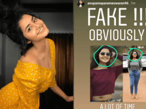 Anupama Parameswaran enraged over her morphed photo, makes a sharp comment