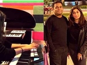AR Rahman's daughter captured playing keyboard for the first time; check out which soulful track it is!