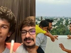 Dhanush and Udhayanidhi Stalin with their children