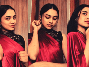 Next Heroine ready? Fans go crazy over popular hero's daughter's viral saree pics!
