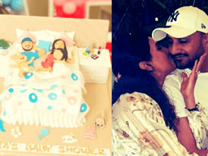 Harbhajan Singh's wife’s surprise baby-shower is the talk-of-the-town; do not miss out the unique cake!
