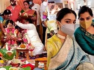 WEDDING VIDEO: Bigil fame DOP Vishnu gets married - Varalakshmi, Keerthy Suresh amongst top attendees!