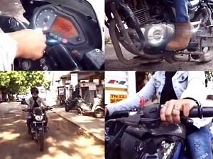 Popular Bigg Boss 3 actress riding Pulsar bike and driving car goes viral ft Jangiri Madhumitha