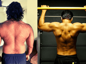 Popular hero's mass transformation from 93kgs to 77 kgs is turning heads; viral pics ft Unni Mukundan