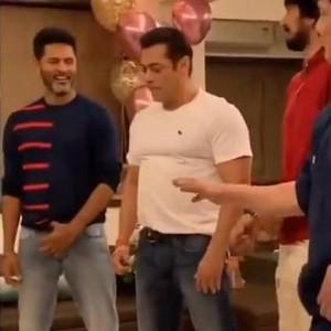 Salman Khan and Kiccha Sudeep grooves to Urvashi with Prabhu Deva