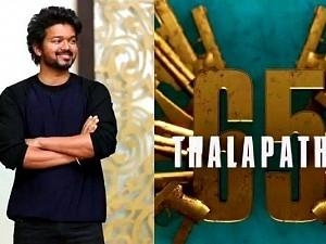 Official Thalapathy 65 we have all been waiting for - Cars chasing, Guns blazing... Spectacular glimpse of Vijay and team!