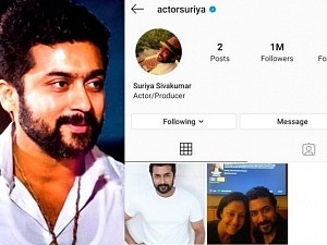 Suriya's debut in Instagram receives a million love in 24 hours