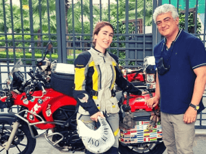 Thala Ajith gets ready for WORLD TOUR? Famous female biker Maral Yazarloo shares EXCLUSIVE pics