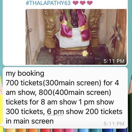 Thalapathy 63 FDFS tickets request placed one year in advance