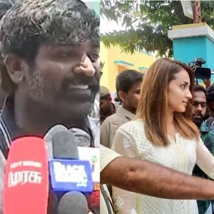 Vijay Sethupathi voting in election and giving a fun speech